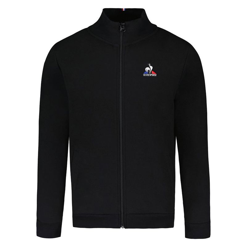 jaqueta-lecoq-ess-fz-sweat-n2-preta-frente