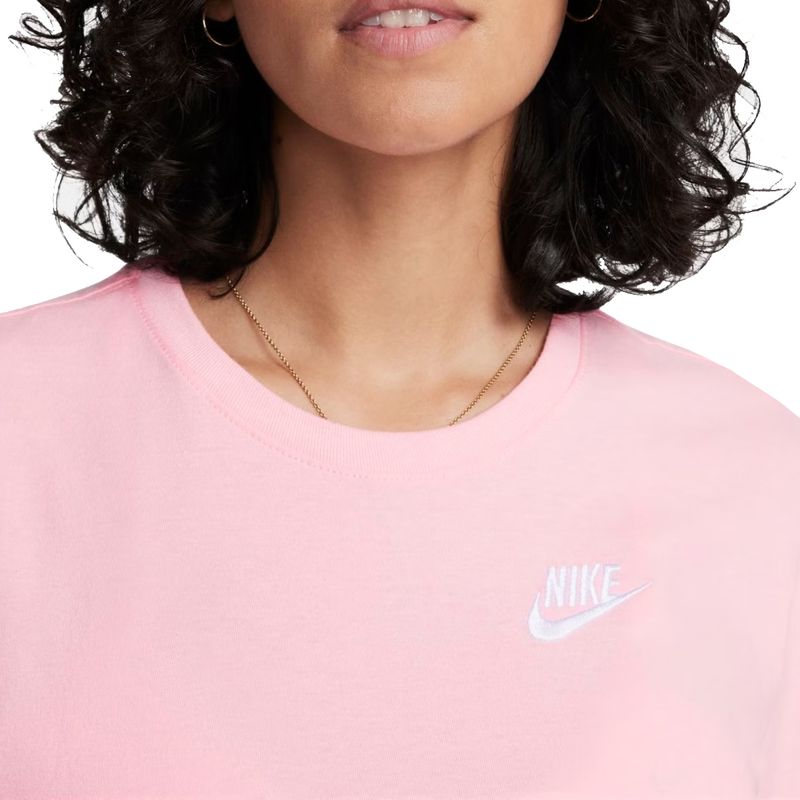 camiseta-nike-fem-sporwear-club-rosa-zoom
