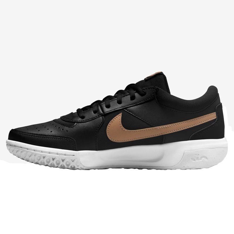 tenis-nike-fem-zoom-court-lite-3-preto-marron-esquerdo