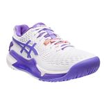 tenis-asics-fem-resolution-9-white-amethysy-lateral-frente
