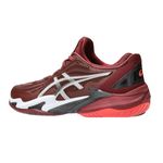 tenis-asics-court-ff-3-bordo-laranja-lateral-atras