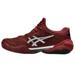 tenis-asics-court-ff-3-bordo-laranja-esquerda