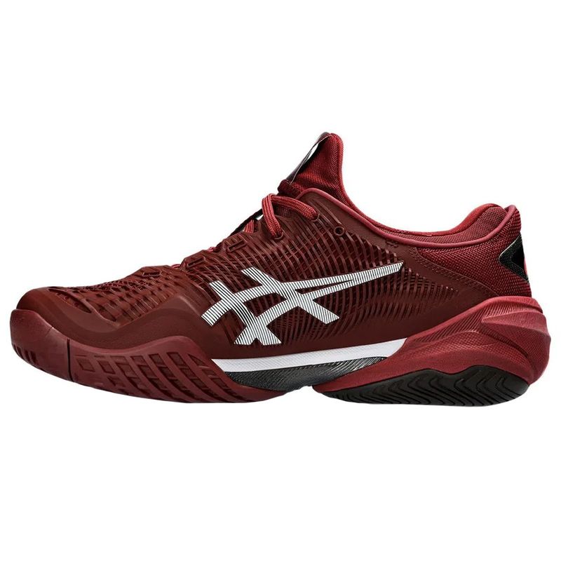 tenis-asics-court-ff-3-bordo-laranja-esquerda