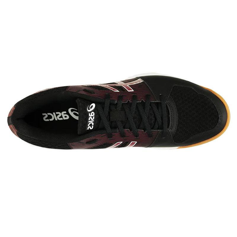 tenis-asics-gel-rebound-preto-verm-cima