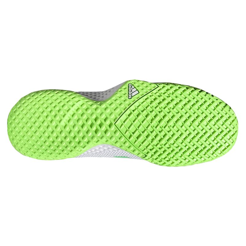 tenis-adidas-court-flash-branco-verde-sola
