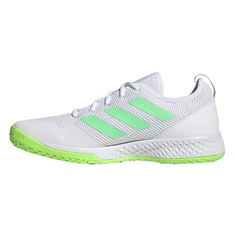 tenis-adidas-court-flash-branco-verde-esquerdo