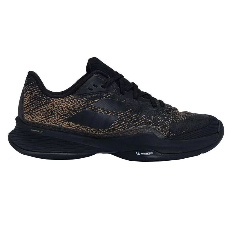 tenis-AllCourt-jet-mach-3-preto-ouro-babolat-direito