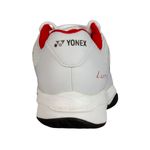 tenis-yonex-lumio-3-branco-vemelho-costas