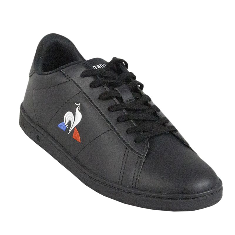 tenis-lecoq-23102-preto-lateral-frente