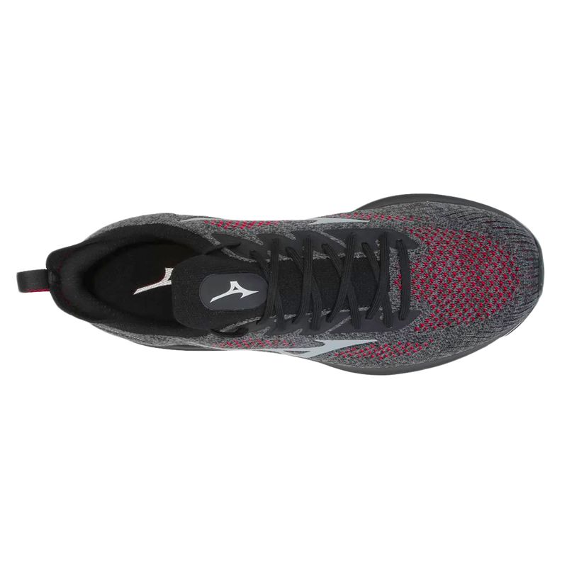 tenis-mizuno-cool-ride-chumbo-preto-cima