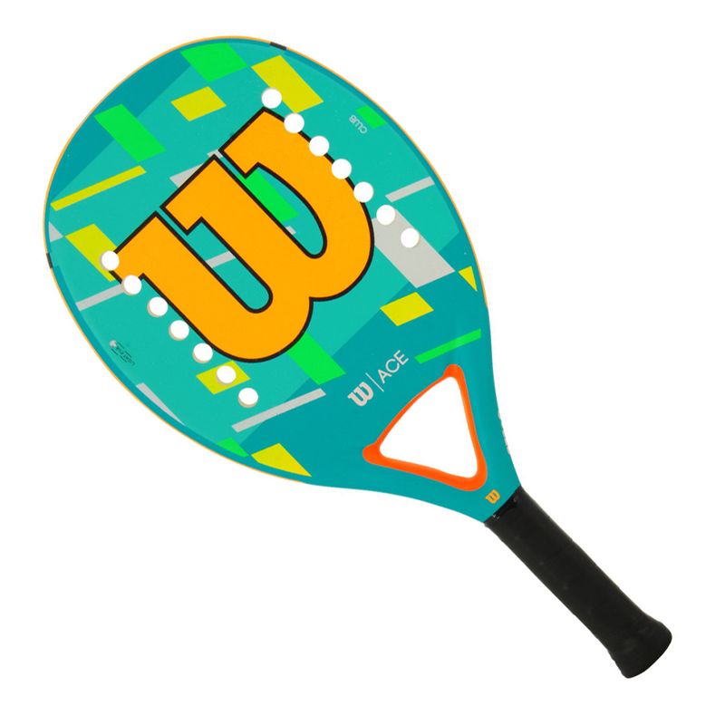 raquete-beach-tennis-wilson-ace-inclinada