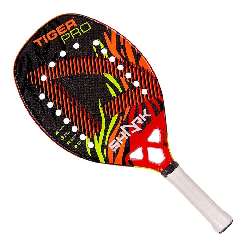 raquete-beach-tennis-shark-tiger-pro-3-2023-inclinada
