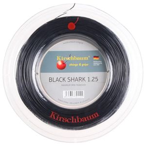 Corda Kirschbaum Black Shark 17 1.25mm Preto - Rolo com 200 metros
