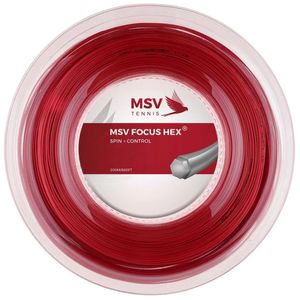 Corda MSV Focus Hex 16L 1.23  Vermelho - Rolo com 200 metros