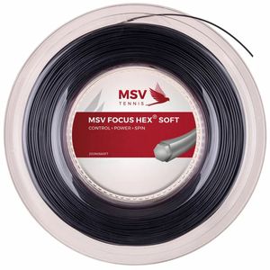 Corda MSV Focus Hex Soft 1.25 16L  Preto - Rolo com 200 metros