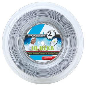 Corda ProKennex IQ Hexa 17 1.23mm Cinza - Rolo com 200 metros