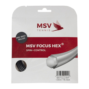 Corda MSV Focus Hex 16L 1.23mm Preta - Set Individual