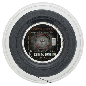 Corda Genesis Spyder Super 16 1.30mm Preta - Rolo com 200 metros
