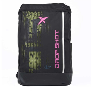 Mochila Lyra Preto e Rosa - Drop Shot