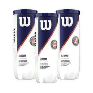 Bola de Tênis Roland Garros All Court Pack c/ 03 Tubos - Wilson