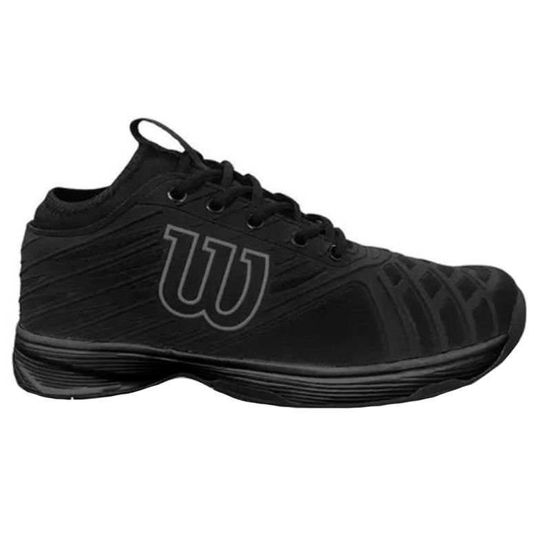 tenis-pro-open-preto-cinza-wilson-lado