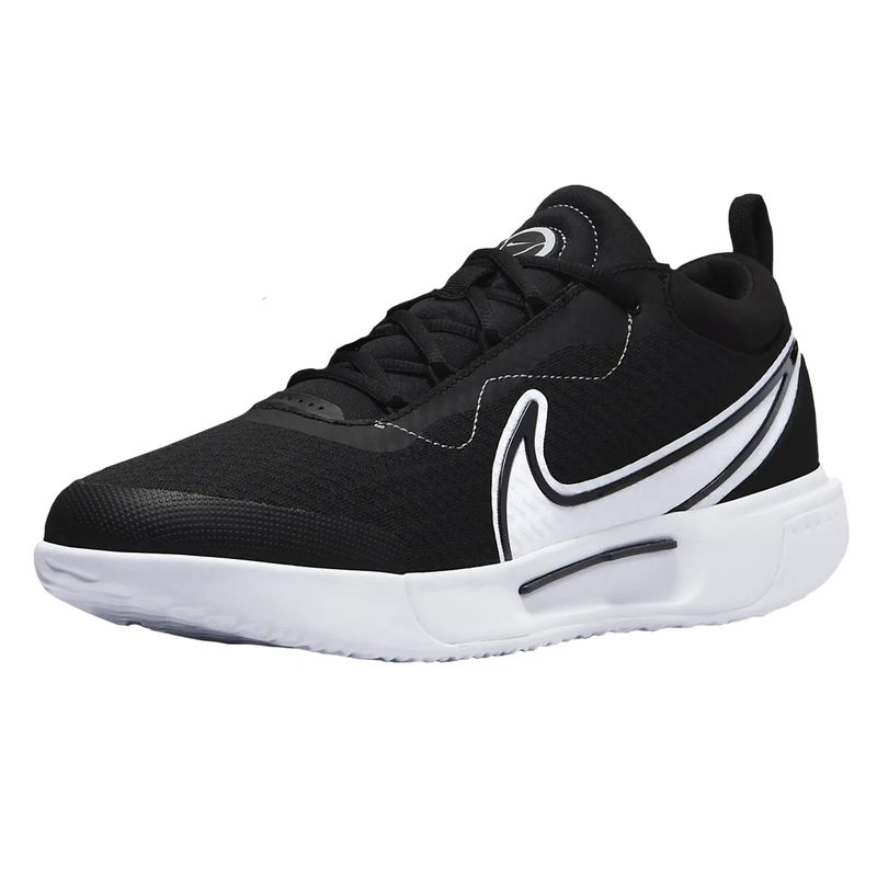 tenis-nike-masc-zoom-court-pro-hc-preto-branco-lateral-frente
