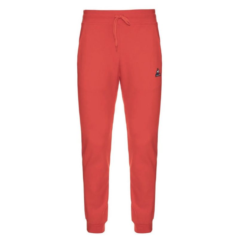 calca-moletom-lecoq-ess-bap-pant-slim-n2-laranja-frente