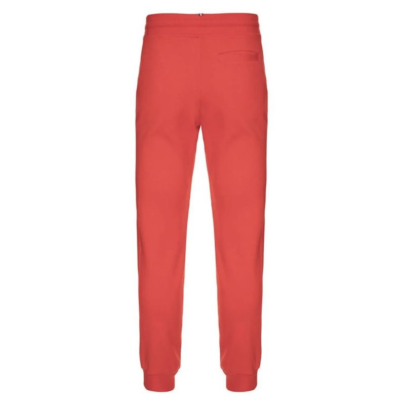 calca-moletom-lecoq-ess-bap-pant-slim-n2-laranja-atras