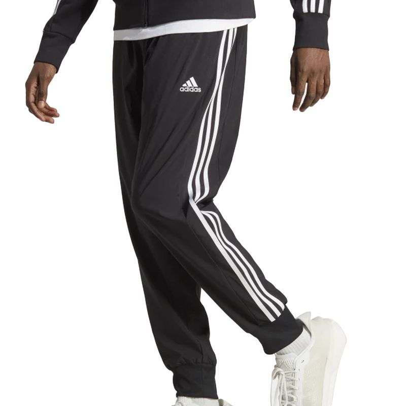 calca-adidas-masc-3-listras-dry-preta-frente