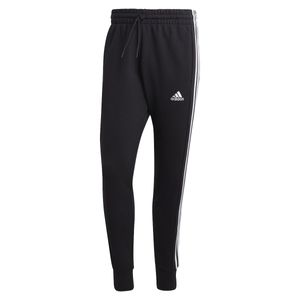 Calça Moletinho Essentials 3 Listras Preta - Adidas