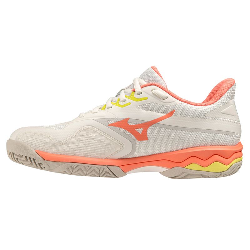 tenis-mizuno-wave-exceed-light-2-branco-coral-esquerdo