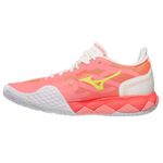 tenis-mizuno-fem-wave-enforce-tour-coral-esquerdo