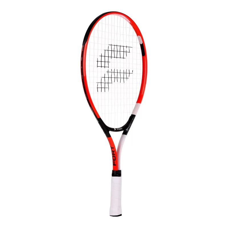 raquete-tenis-infantil-fort-25-laranja-preto-lado