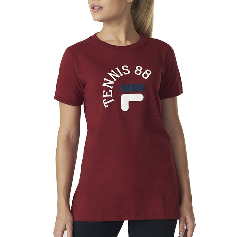 camiseta-fila-fem-court-club-verm-frente