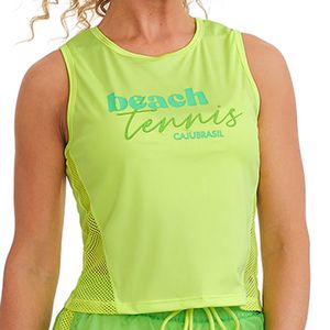 Regata Happy Beach Tennis Amarelo Spirit - Caju Brasil