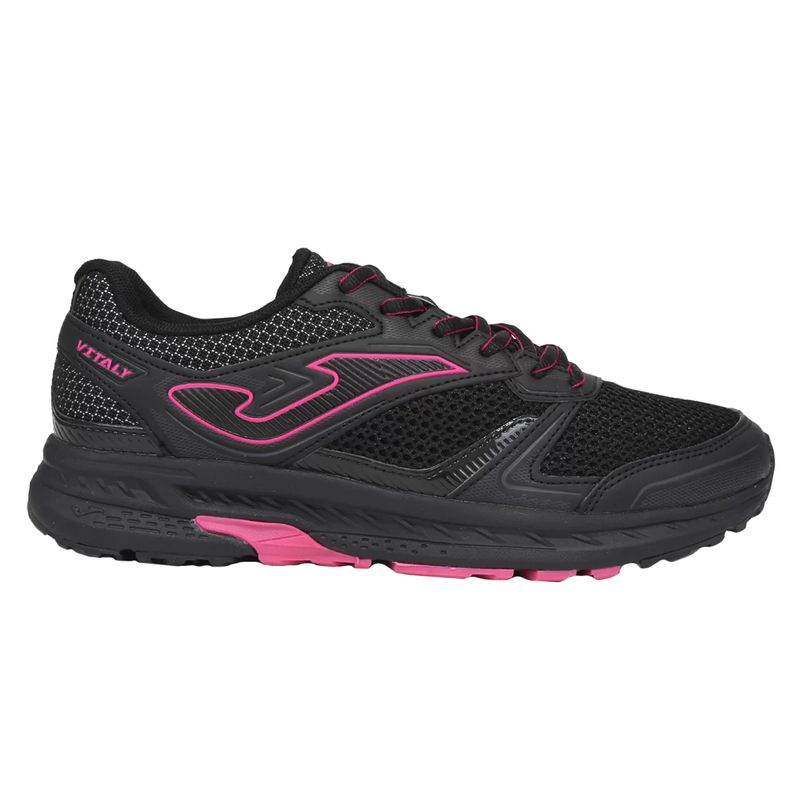 tenis-running-joma-vitality2201-preto-pink-direito