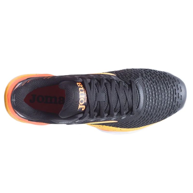 tenis-joma-ace-pro-padel-preto-laranja-cima