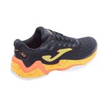 tenis-joma-ace-pro-padel-preto-laranja-lateral-atras