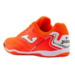 chuteira-joma-futsal-maxima-laranja-lateral-atras