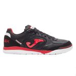tenis-joma-futsal-top-flex-2301-preta-vermelha-direita