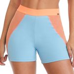 short-caju-azul-neon-frente