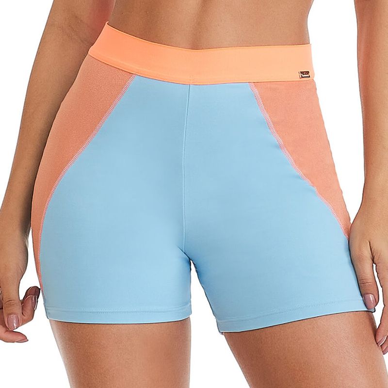 short-caju-azul-neon-frente