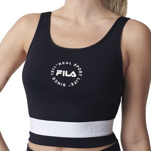 Top Elastic Eco Preto e Branco - Fila