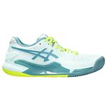 tenis-asics-fem-gel-resolution-9-clay-azul-verde-direito