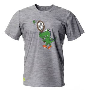 Camiseta Casa do Tenista Infantil Racket Cinza
