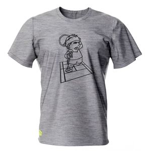 Camiseta Infantil Tennis Player Cinza - Casa do Tenist