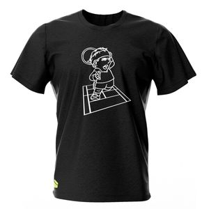 Camiseta Tennis Player Court Preta - Casa do Tenista