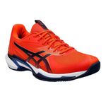 tenis-asics-solution-speed-ff-3-laranja-marinho-lateral-frente