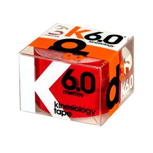 Fita K6.0 Kinesiológica 5cm - 6m Vermelha - D3 Tape