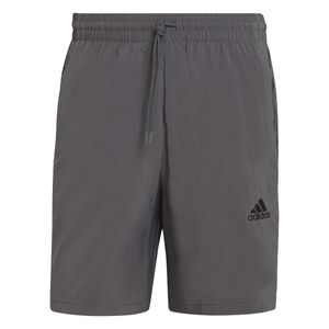 Shorts Aeroready Essentials Chelsea 3 Listras Cinza - Adidas